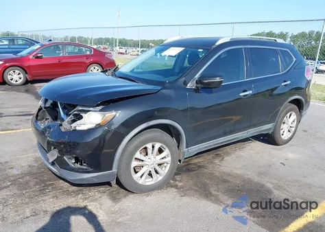 2016 Nissan Rogue Sv из США, поврежденный, VIN KNMAT2MT7GP666625